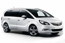 Vauxhall Zafira hire car