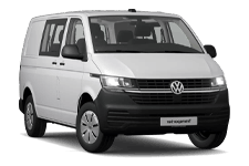 Short wheelbase five-seat crew hire van